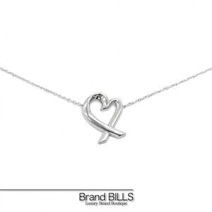 Tiffany Co Loving Heart Necklace Sterling Silver
